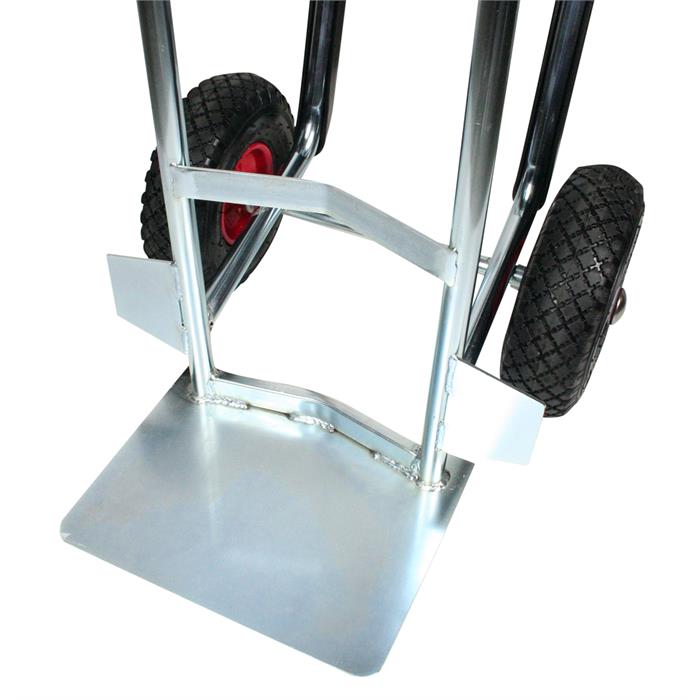 Portacasse zincato con scivolo Ruote Antiforatura