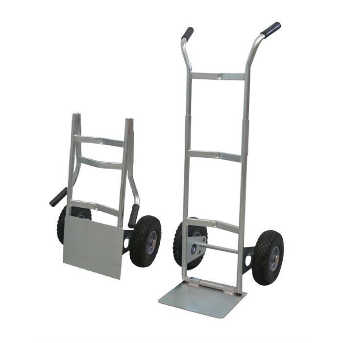 carrello pieghevole zincato ruote antiforatura