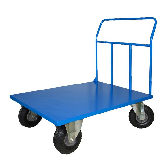 pianale maxi con ruote antiforatura girevoli di cui 2 con freno