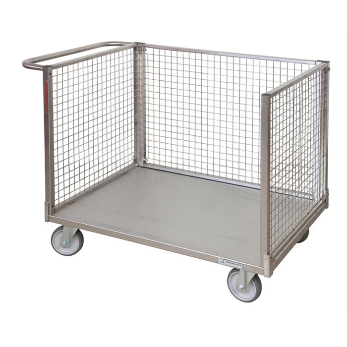 pianale con tre sponde in rete