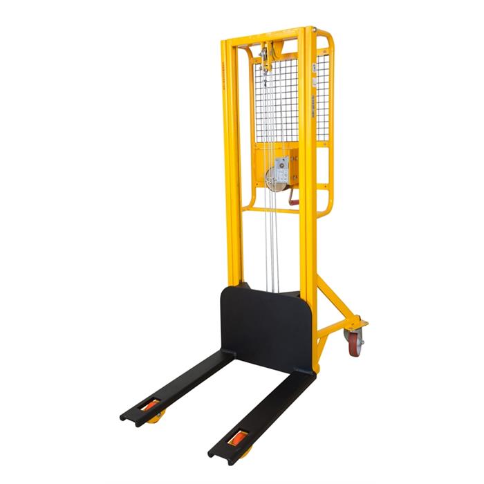 sollevatore 200 kg. ad arganello sollevamento 2 mt.