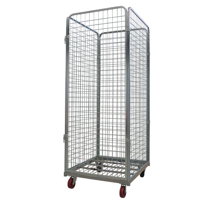 roll container per lavanderia a 4 pareti maglia stretta