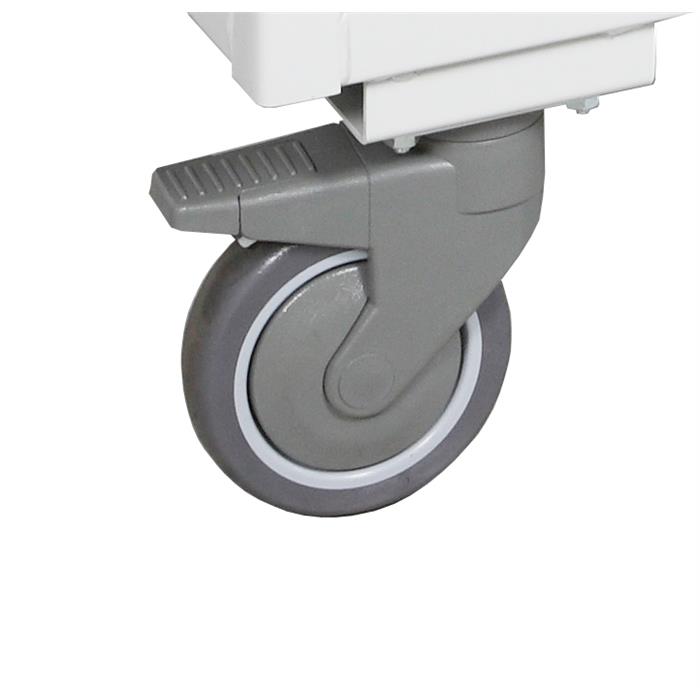 Carrello ufficio a tre piani lisci alta silenziosità, lamiera 20/10